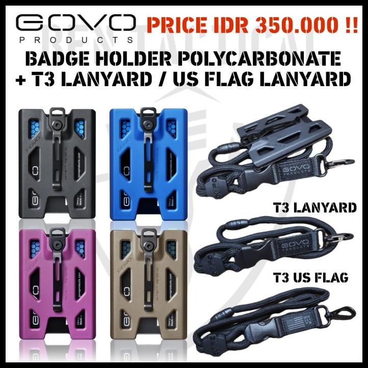 

BEST SELLER !!! GOVO BADGE HOLDER POLYCARBONATE + LANDYARD TERLARIS