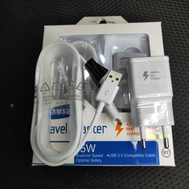 Charger Samsung  Micro USB 15 WATT Charger Cas Samsung S4 S5 S6 S7 A10 J1 J2 J2Pro J3 J4 J4+ J5 J6 J7 J7+ All Tipe Samsung Android 15 Watt