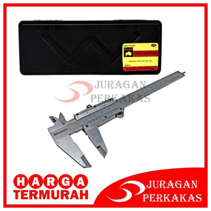 

Bison Sigmat Penggaris Besi Vernier Caliper Jangka Sorong Meteran 150