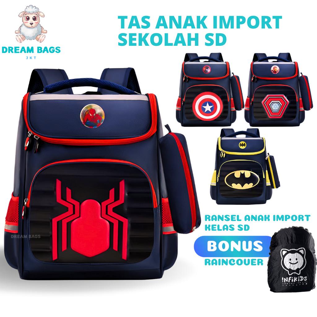 Dream Bags Tas Sekolah Anak SD Laki Laki Import DB2229 Ransel Anak Cowok