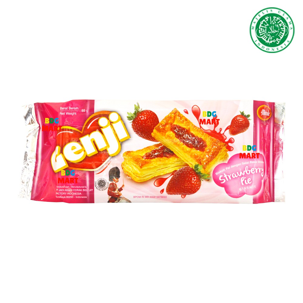 

Monde Genji Pie Strawberry Kue Biskuit Selai Stroberi Halal MUI - 85gr