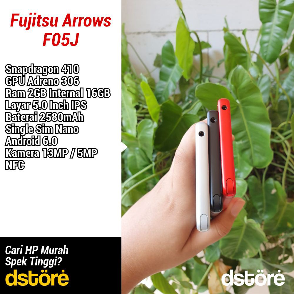 Fujitsu Arrows F05j 2 16 Docomo 4g Indonesia Seken Second Bergaransi Shopee Indonesia