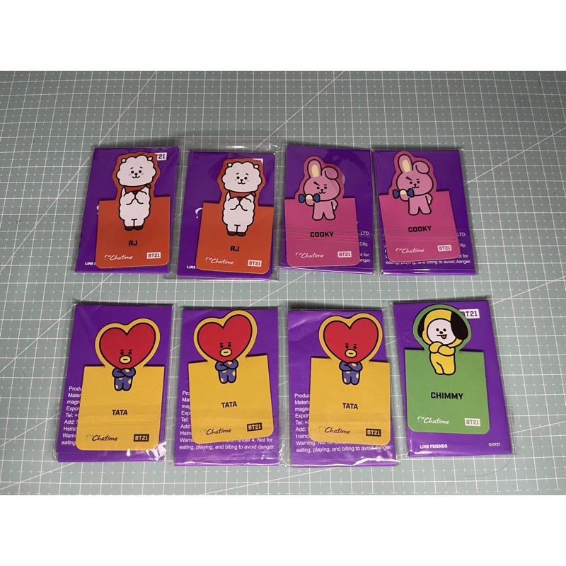 Magnet chatime x bt21 ALL KARAKTER cooky mang koya rj chimmy van shooky tata READY