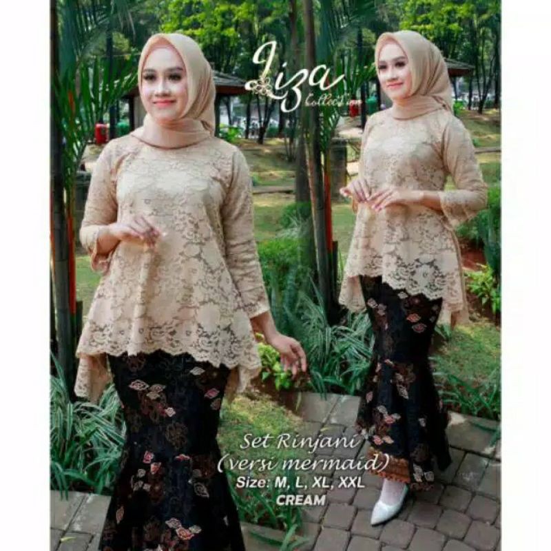 SETELAN KEBAYA RINJANI ROK DUYUNG / KEBAYA BIANCA JUMBO / SET KEBAYA BROKAT