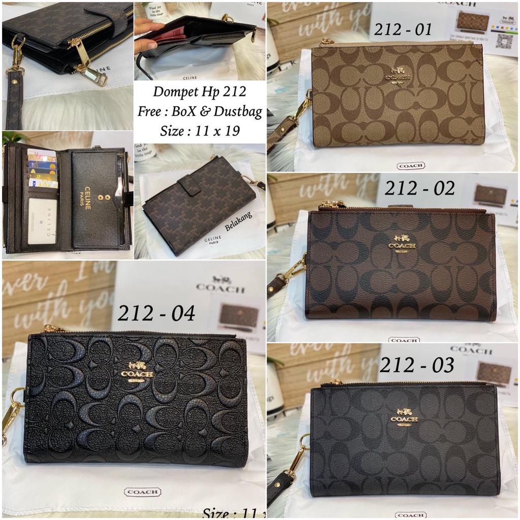 Dompet 2Sleting + Tempat HP Kode 212 Free Box