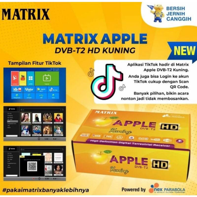 set top box tv digital Matrix Apple kuning - receiver TV digital