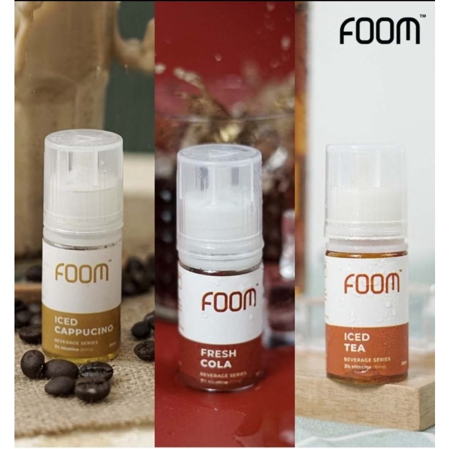 GET IT NOW!!! FOOM BEVERAGE SERIES SALT NIC LIQUID 30ML 30MG