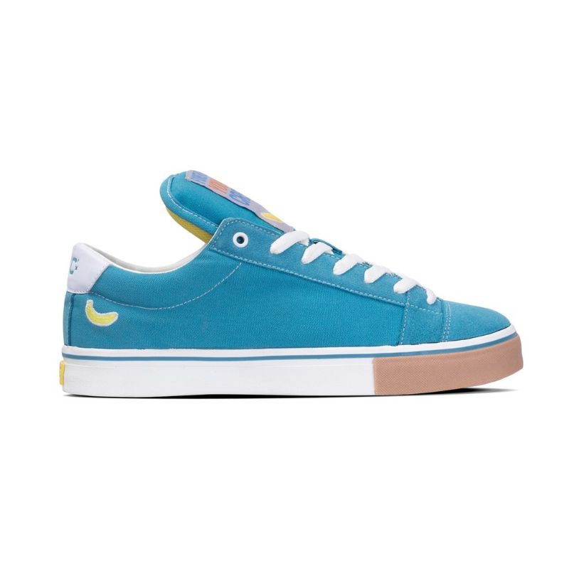 Shoes FYC Caven Turquoise Canvas Suede gum