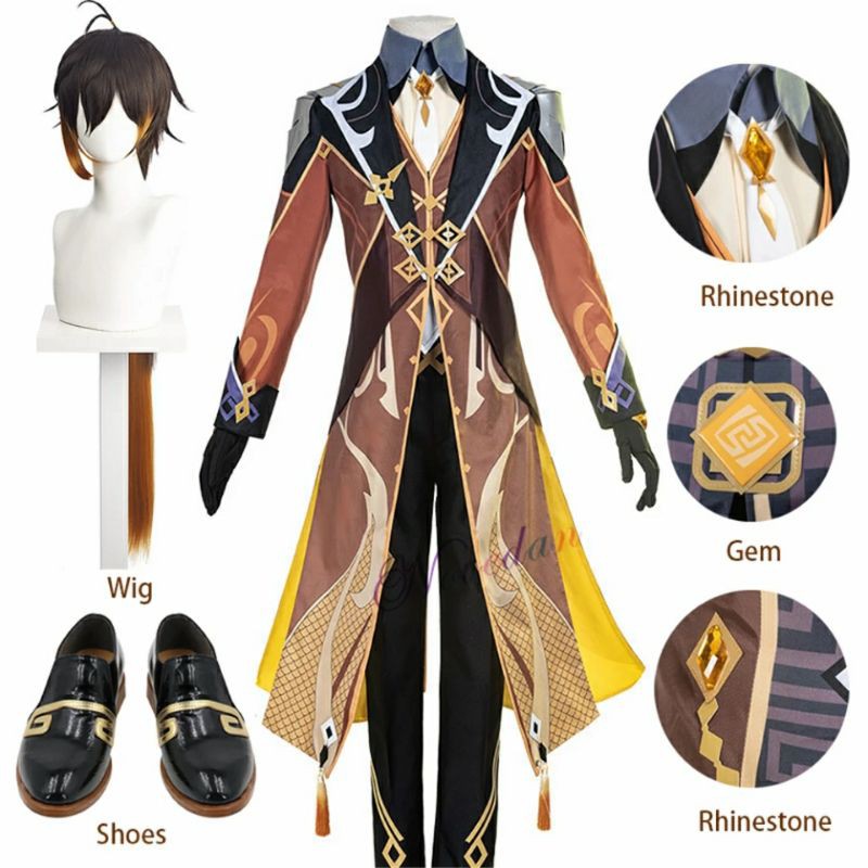 ZHONGLI GENSHIN IMPACT COSPLAY COSTUME IMPORT BRAND MCOS MURAH MERIAH