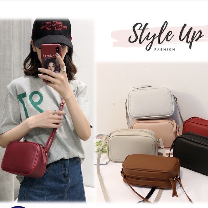 PA TAS SELEMPANG AZURA - Tas selempang wanita tas fashion korea  SEDERHANA #aliesha - BM - TF018