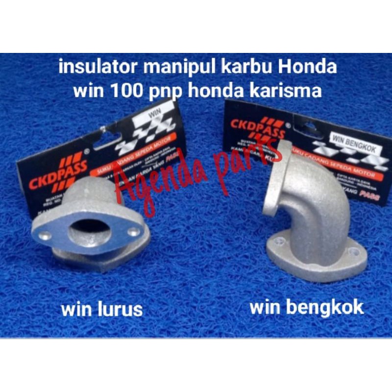 MANIPUL INTAKE INSULATOR  HONDA WIN 100 SESUAI PICT(silahkan pilih model nya yg di inginkan)