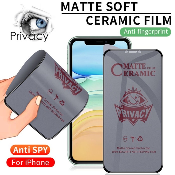 CERAMIC SPY MATTE ANTI GLARE FOR IPHONE 14 14PRO IPHONE 14 PLUS 14 PRO MAX