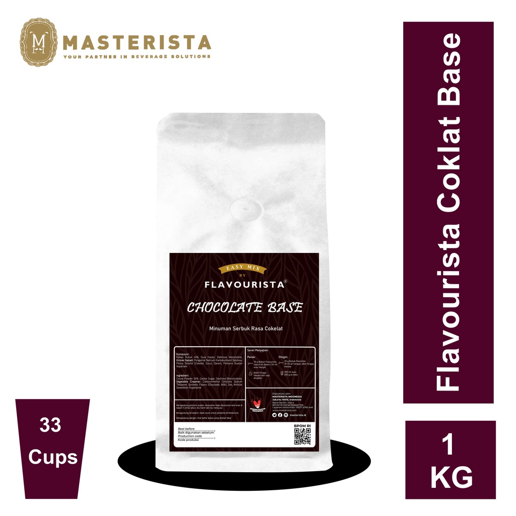 

Flavourista Bubuk Minuman Rasa Coklat / Chocolate Base Powder 1000 gram