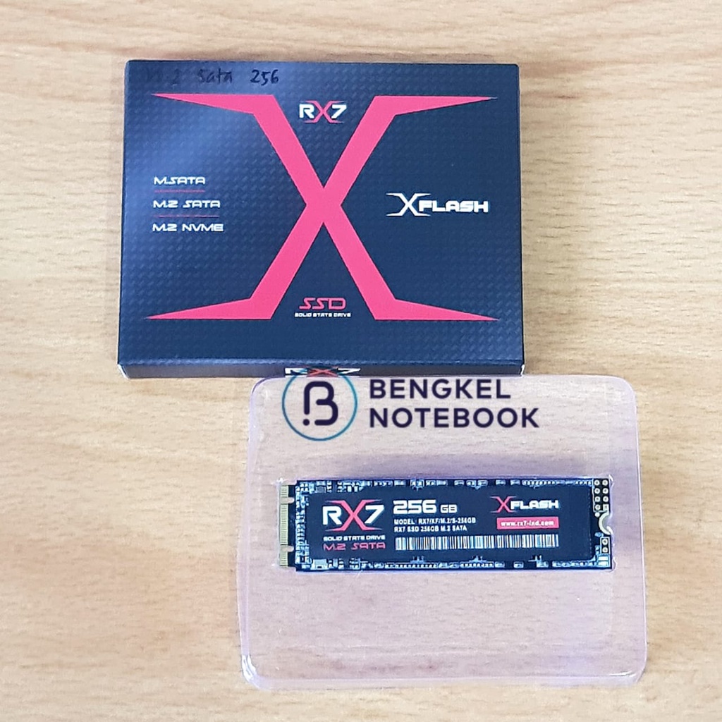 SSD M.2 SATA M2 SATA 256GB RX7 2PARET Panjang