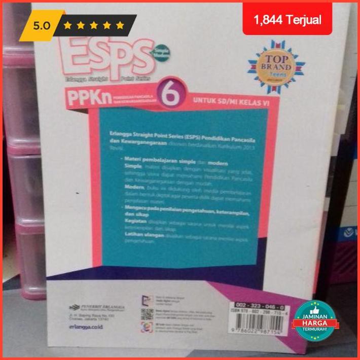 Dekorasi Rumah Best Seller Esps Ppkn 6 Untuk Sd/Mi Kelas Vi ( K13N ) Erlangga Terlaris