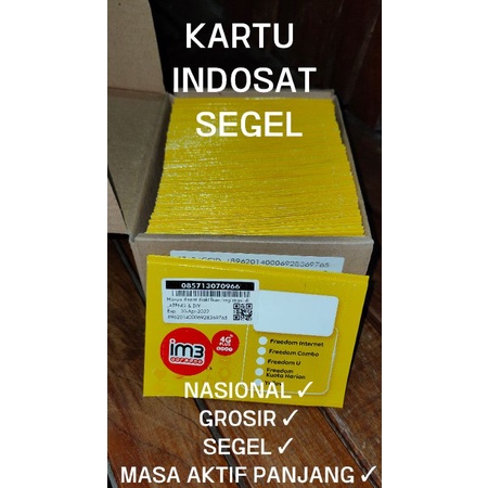KARTU PERDANA INDOSAT M3 PULSA 0 SEGEL NASIONAL