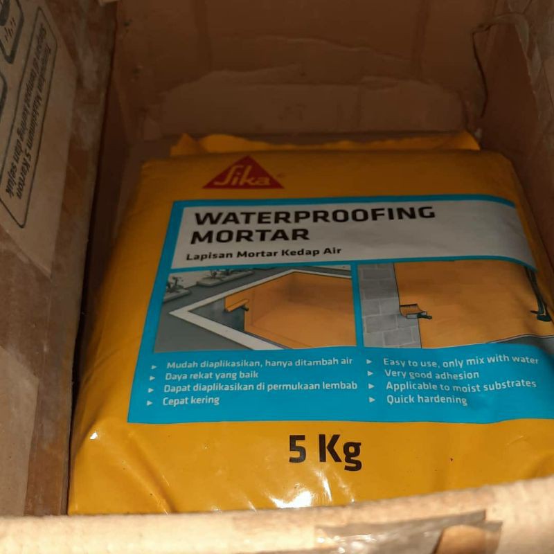 semen anti bocor waterproofing mortar 5kg merk SIKA