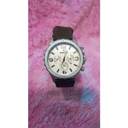 jam kademan kasual pria strap kulit