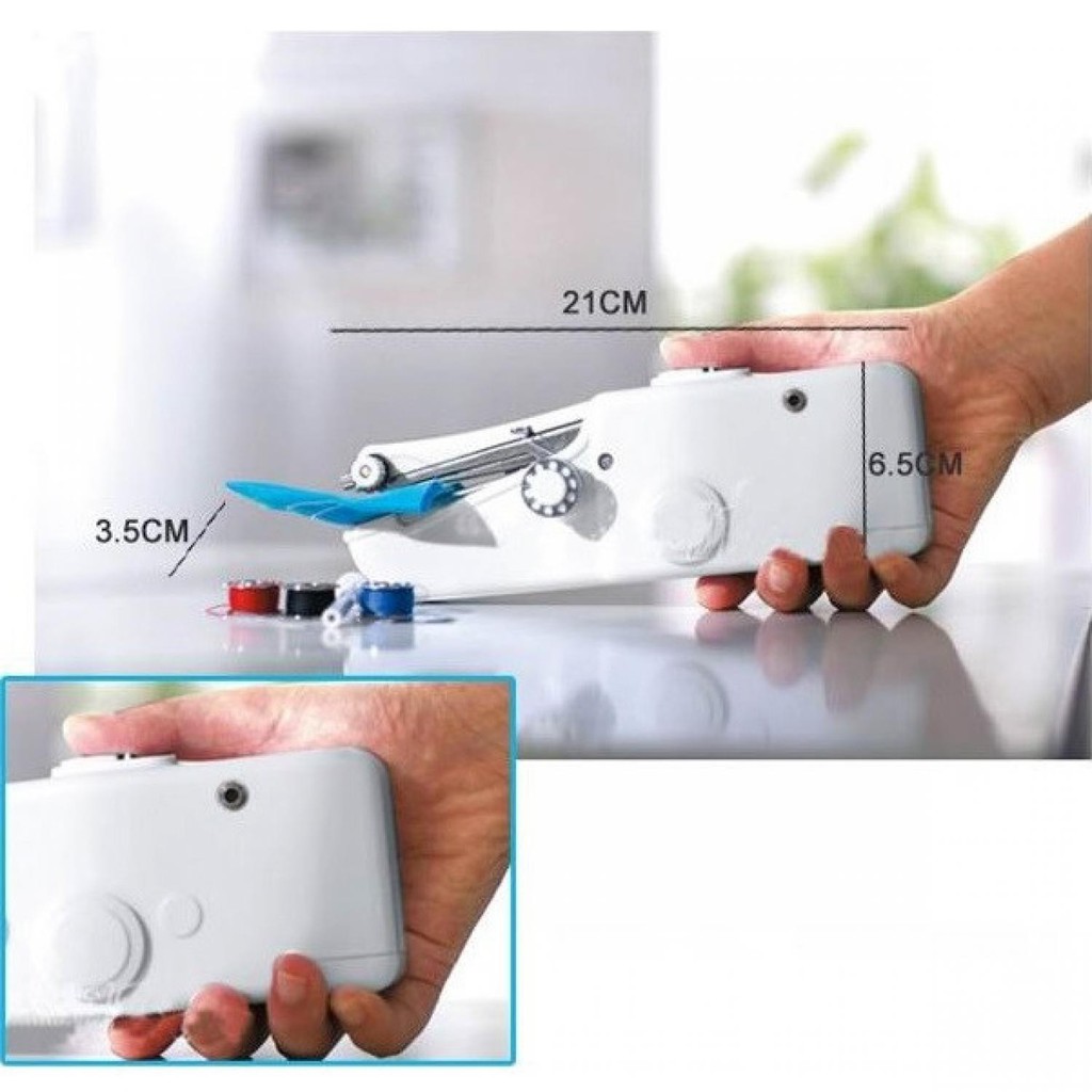 Bayar Ditempat EnName Handy Stitch Portable Handheld Sewing Machine - HG060