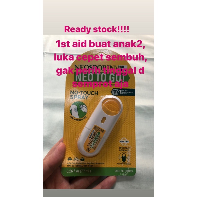 Neosporin to go, pertolongan pertama pada luka. obat luka spray