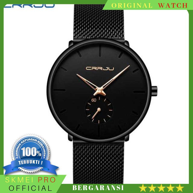 ORIGINAL WATCH CRRJU Jam Tangan Analog Pria Stainless Steel - CJ-2150 BERGARANSI