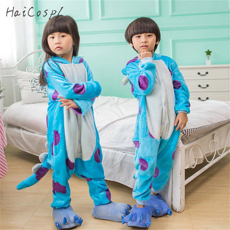 INDORETAIL | Fashion Bayi & Anak | Kostum Anak Kigurumi Sullivan Kostum Anak Onesie Cosplay Anime