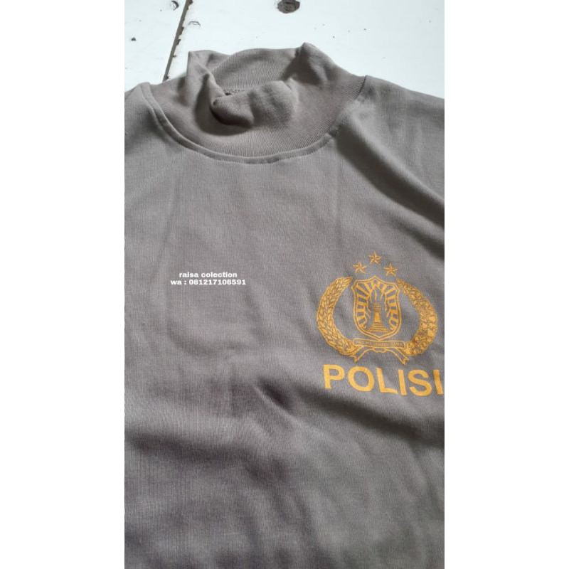 kaos dalaman tribrata / kaos dalaman polisi / kaos dalaman leher tinggi / kaos polisi