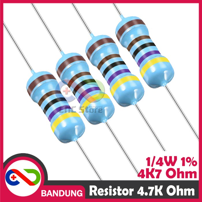 10X RESISTOR 4700OHM 4K7 4.7K 1/4W 1% METAL FILM