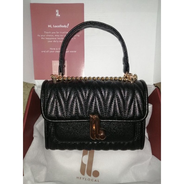 AMOUR BAG MINI BLACK LOCAL ID HEYLOCAL ( PRELOVED )