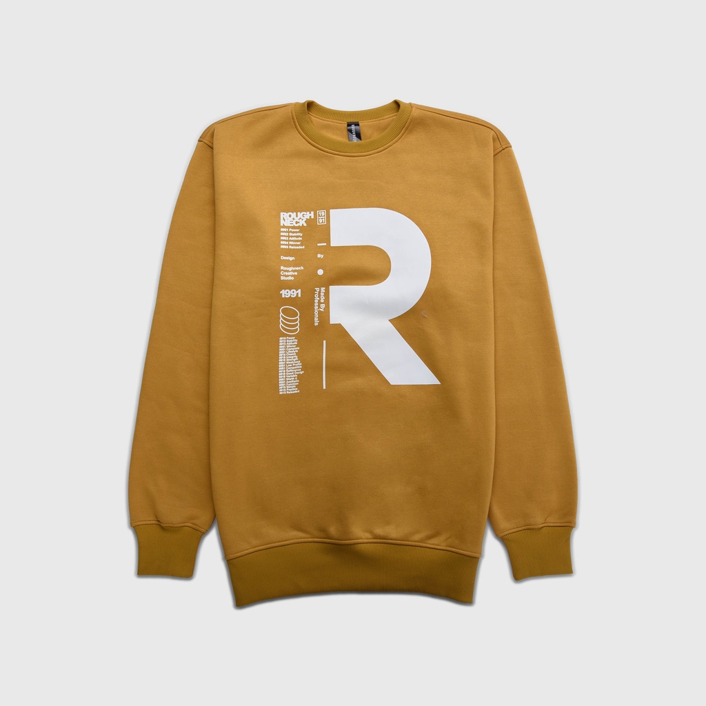 Sweater Crewneck Roughneck SS156 Army R Studio Original Full Tag / Juragan99