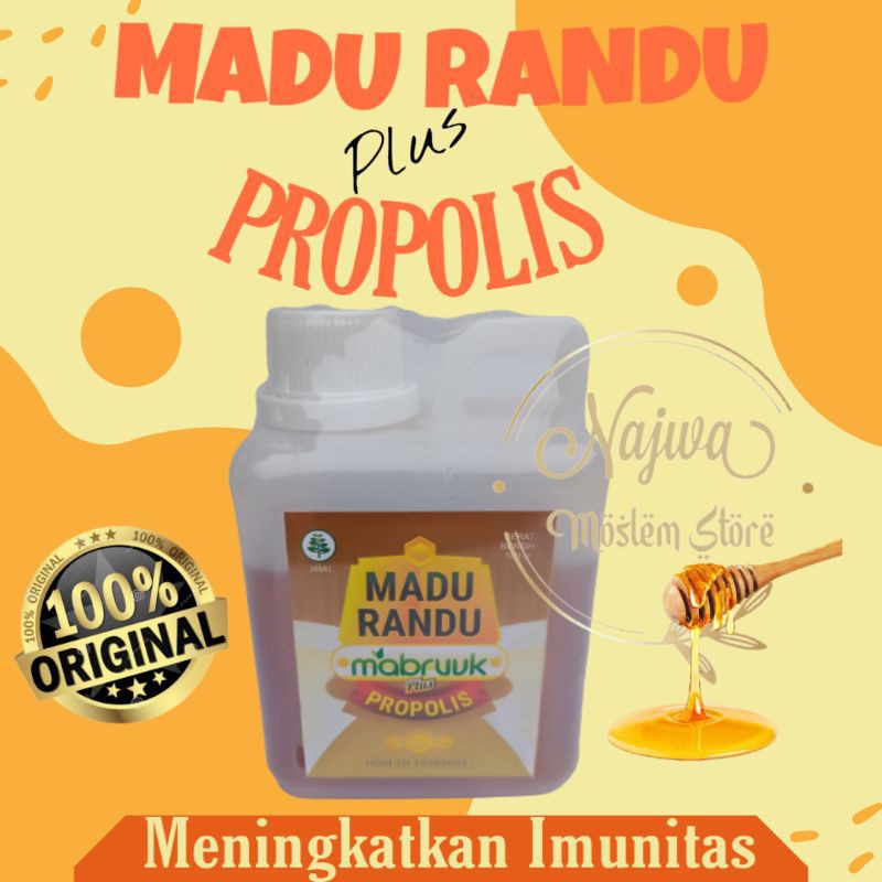 

Madu Randu Propolis Mabruuk 500 gram