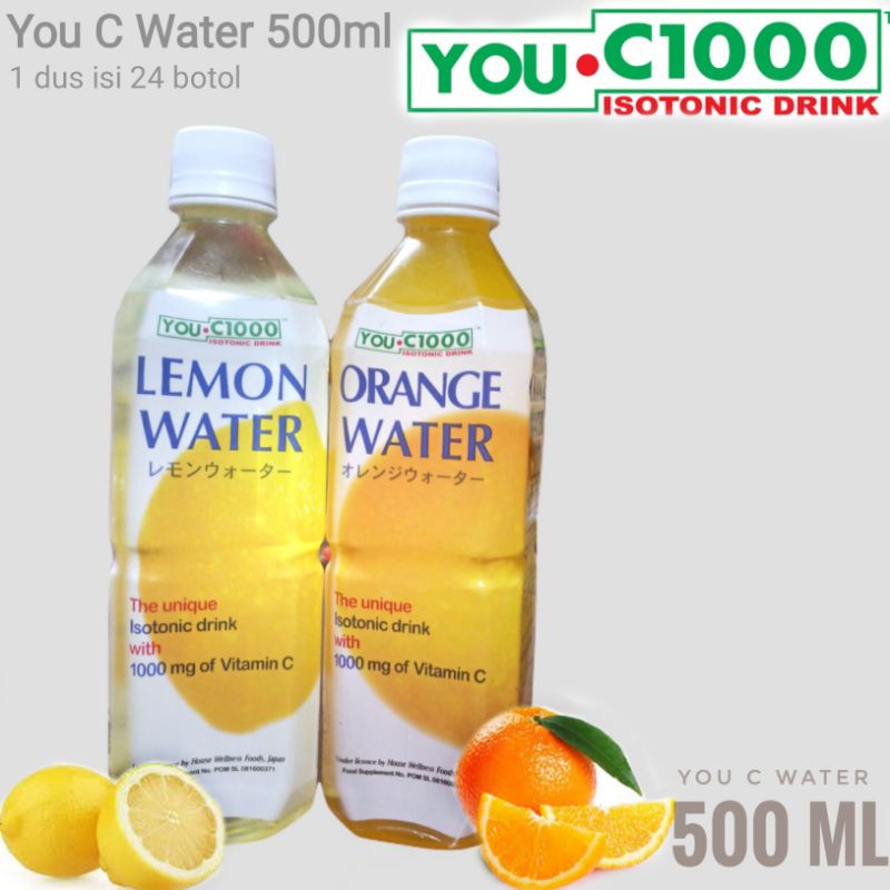 

YOU C1000 water botol 500ml harga 1 botol khusus gosend