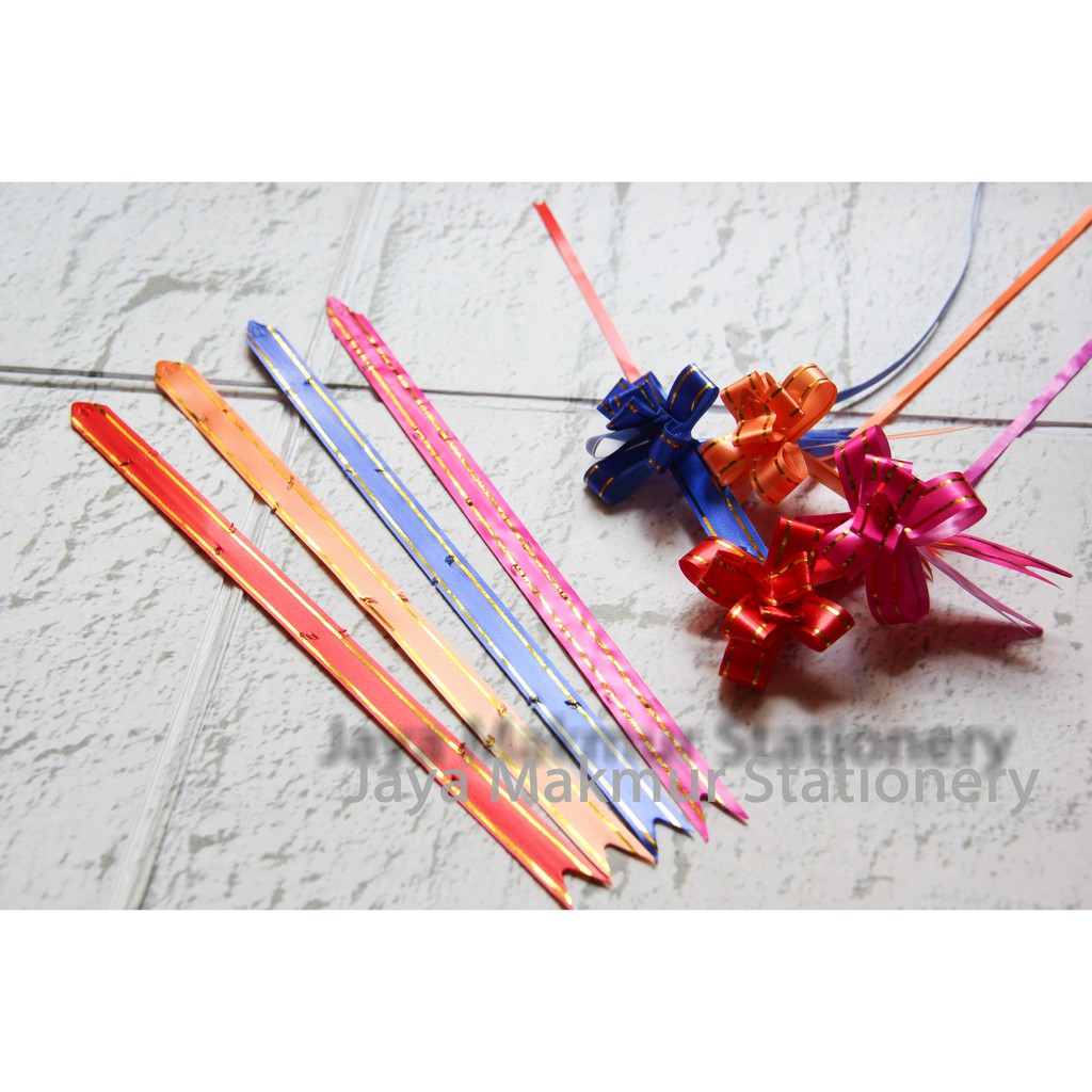 Kertas Tarik Pita Kado Pull Bow Ukuran 12 mm