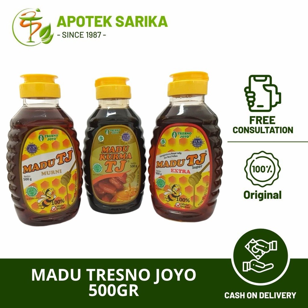 

Madu TJ kurma / Madu TJ murni / Madu TJ extra (super) 500gr