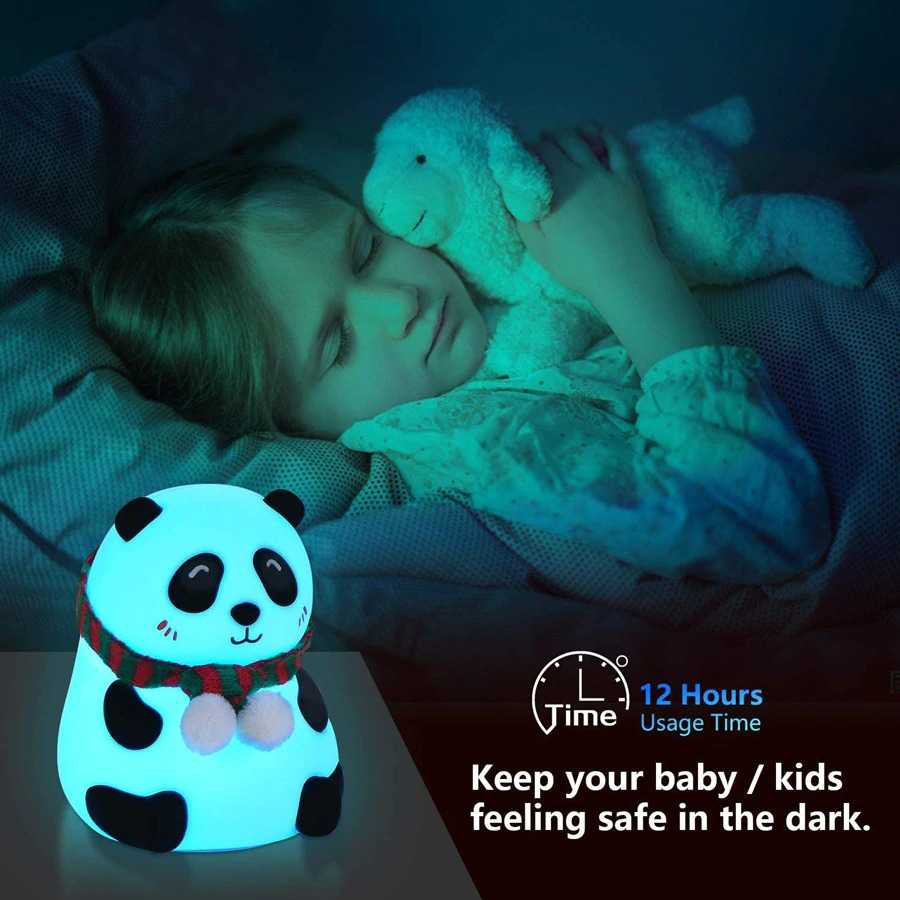 [ORIGINAL] Lampu Kamar Tidur Aesthetic Lucu Anak Boneka Beuang RGB Warna Warni Rechargeable Terbaru Murah