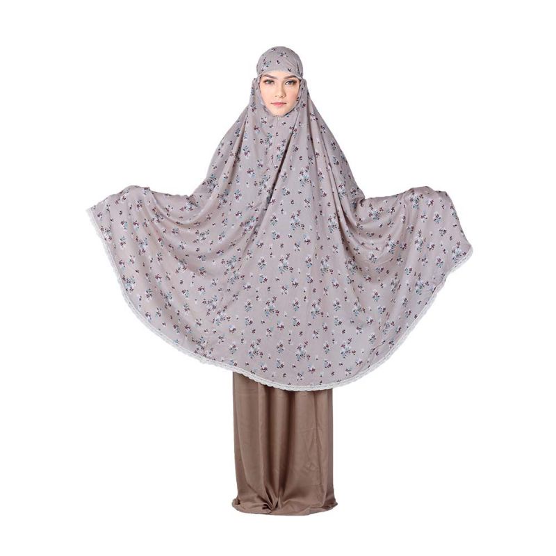 Mukena Sholat Wanita Dewasa Model Terbaru Jumbo Rayon Bali Premium Cantik Adem Ungu Kombinasi