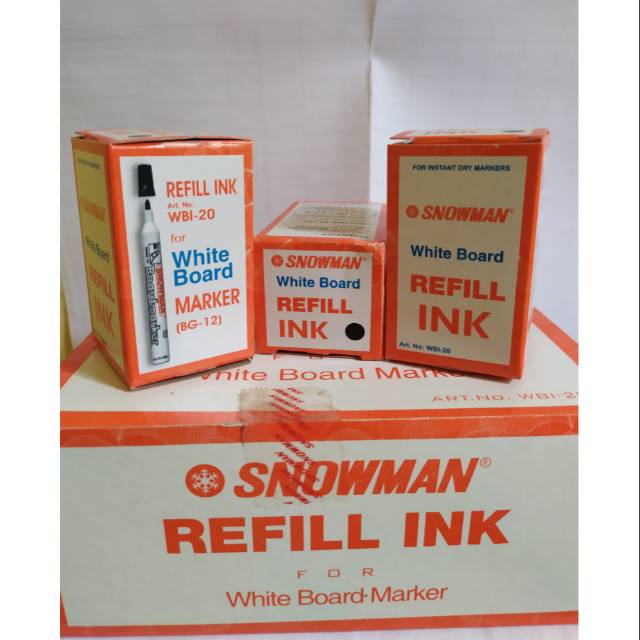 

Snowman Refill Ink Tinta Isi Ulang Spidol Whiteboard 1 pcs bisa dihapus