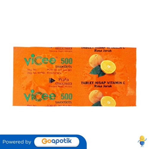 Jual Vicee Rasa Jeruk Strip Tablet Shopee Indonesia