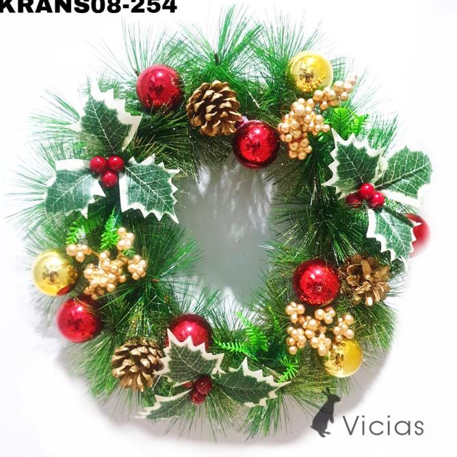 

[PROMO SPESIAL] KRANS NATAL HIASAN GANTUNGAN PINTU MERRY CHRISTMAS CHERRY PINES DAUN