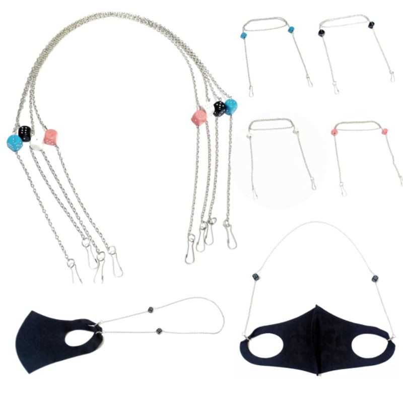 Kalung Gantungan Masker Strap Mask Hanging Dice Charm Series Dadu Game