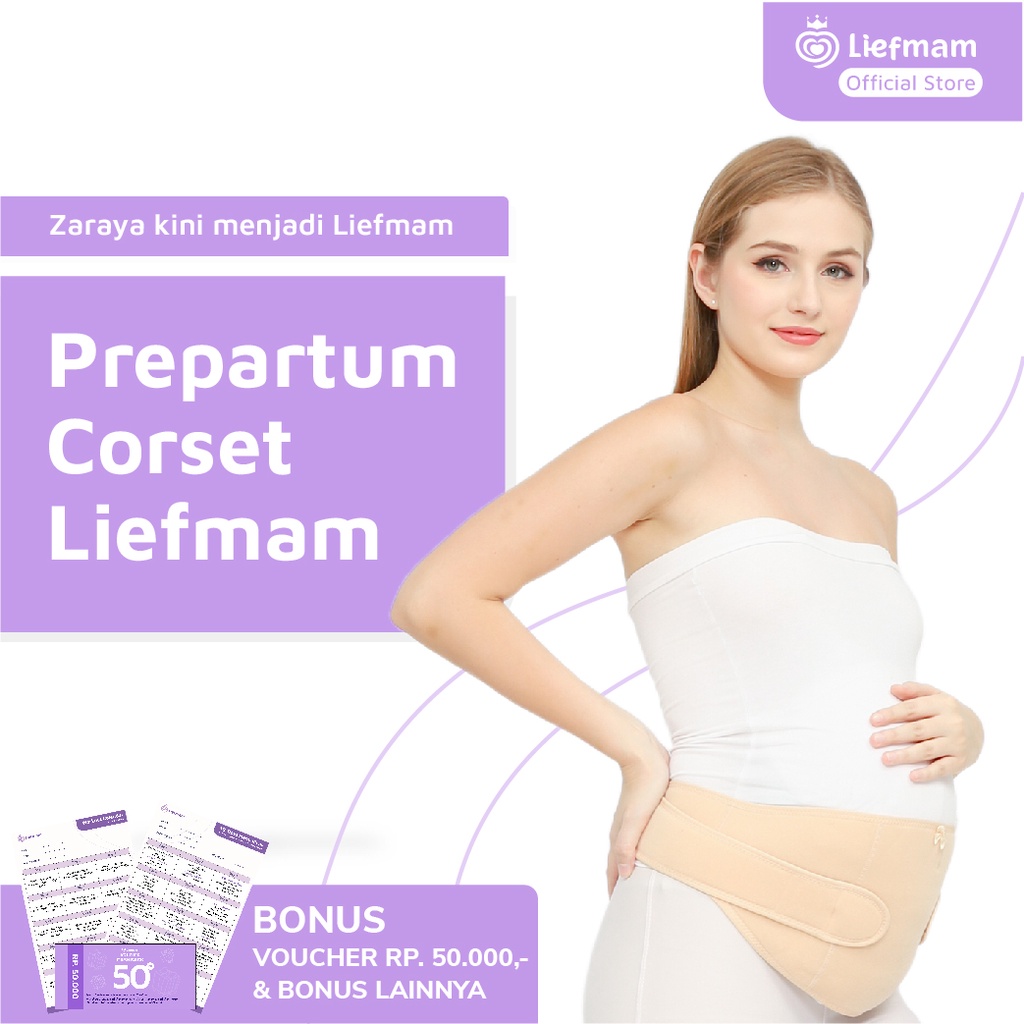 Prepartum Corset Liefmam (Zaraya) - Korset Hamil Mencegah Nyeri Punggung