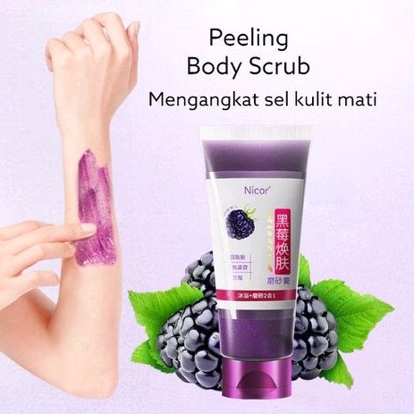 Blackberry Peeling Scrub Exfoliating Body Scrub Facial Scrub - Scrub Badan dan Muka