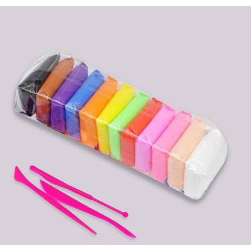 Polymer clay/ polymer soft clay/ light clay clay murah