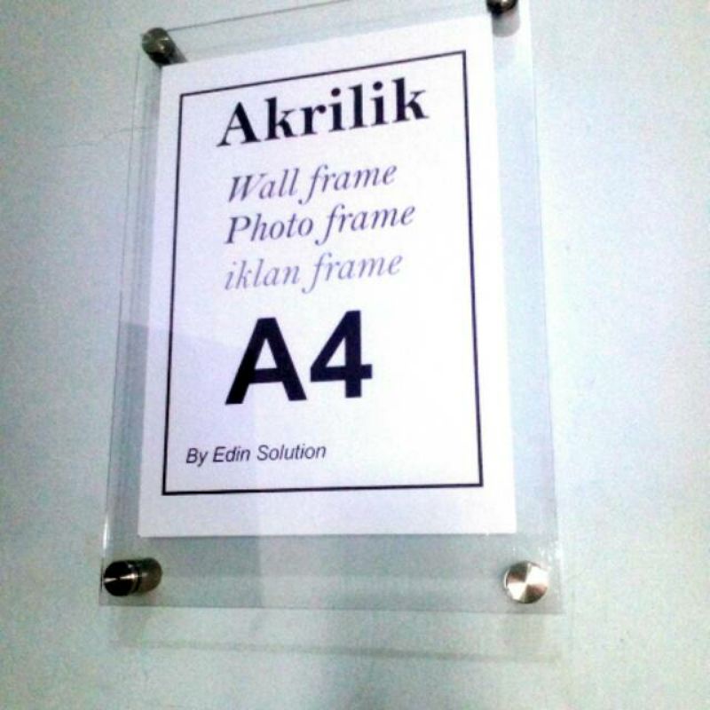 frame poster akrilik