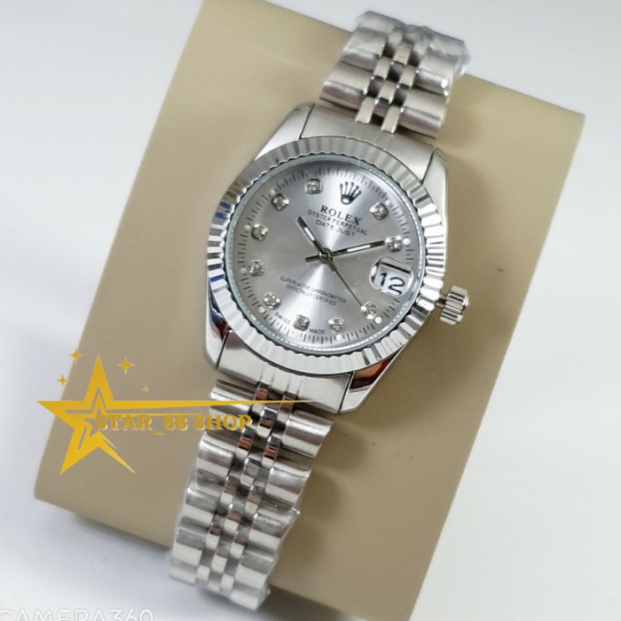 jam Tangan Rolek pria Transparan jam Otomatis Mekanik jam Automatic Kulit jam Rolex Hitam murah-@STA