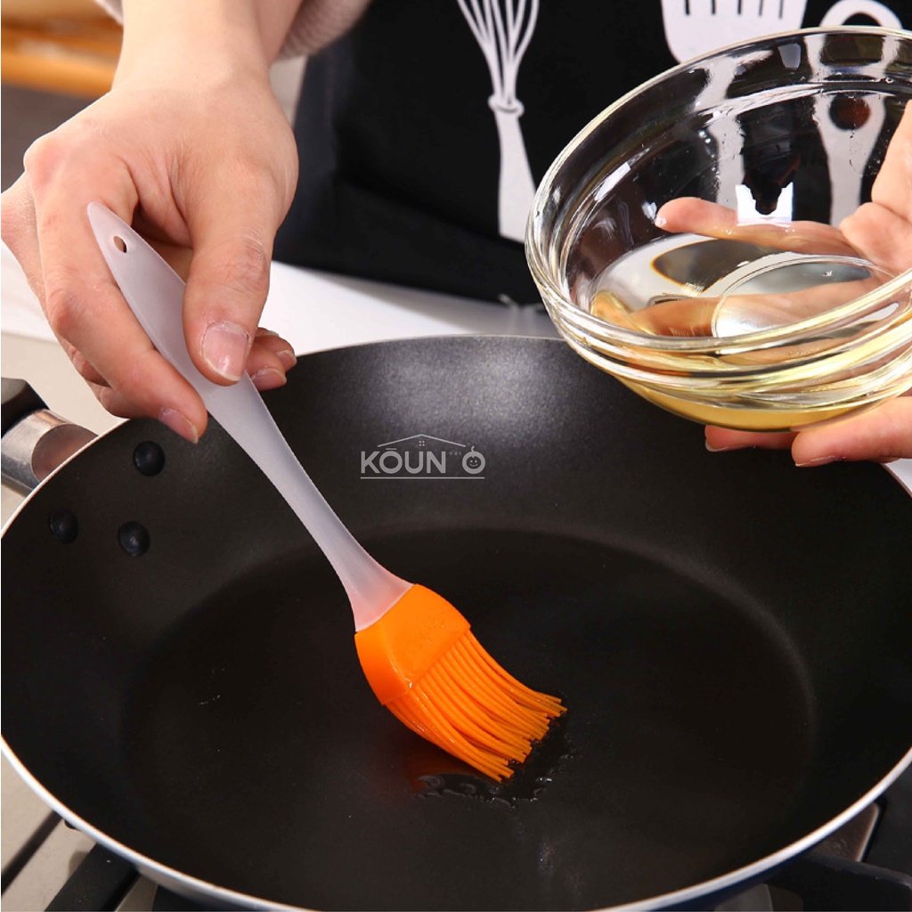 Kuas Silikon Kuas Kue Koas Silikon Kuas Mentega Kuas Silicon Kuas Masak Silicone Brush Perlengkapan Dapur