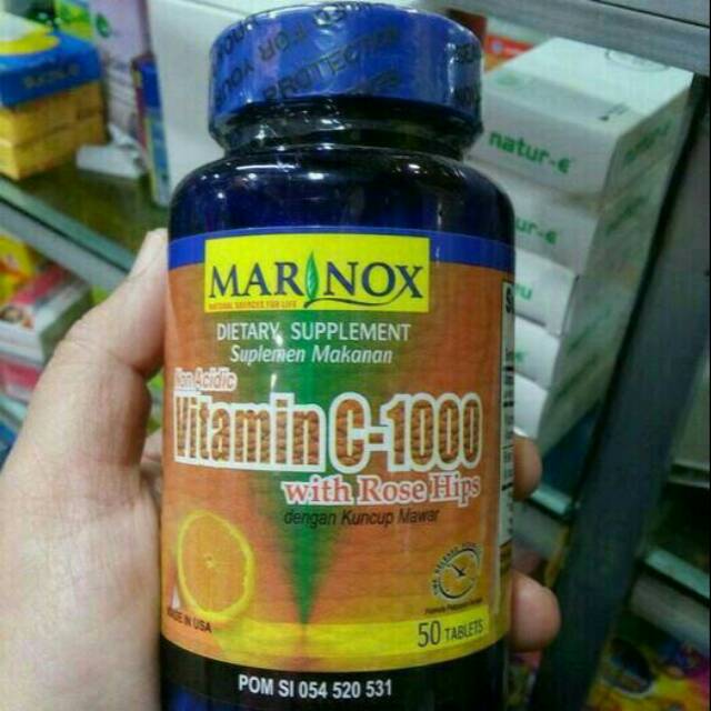 Jual Vitamin C1000mg Non Acidic Acid With Rose Hips Indonesia Shopee Indonesia
