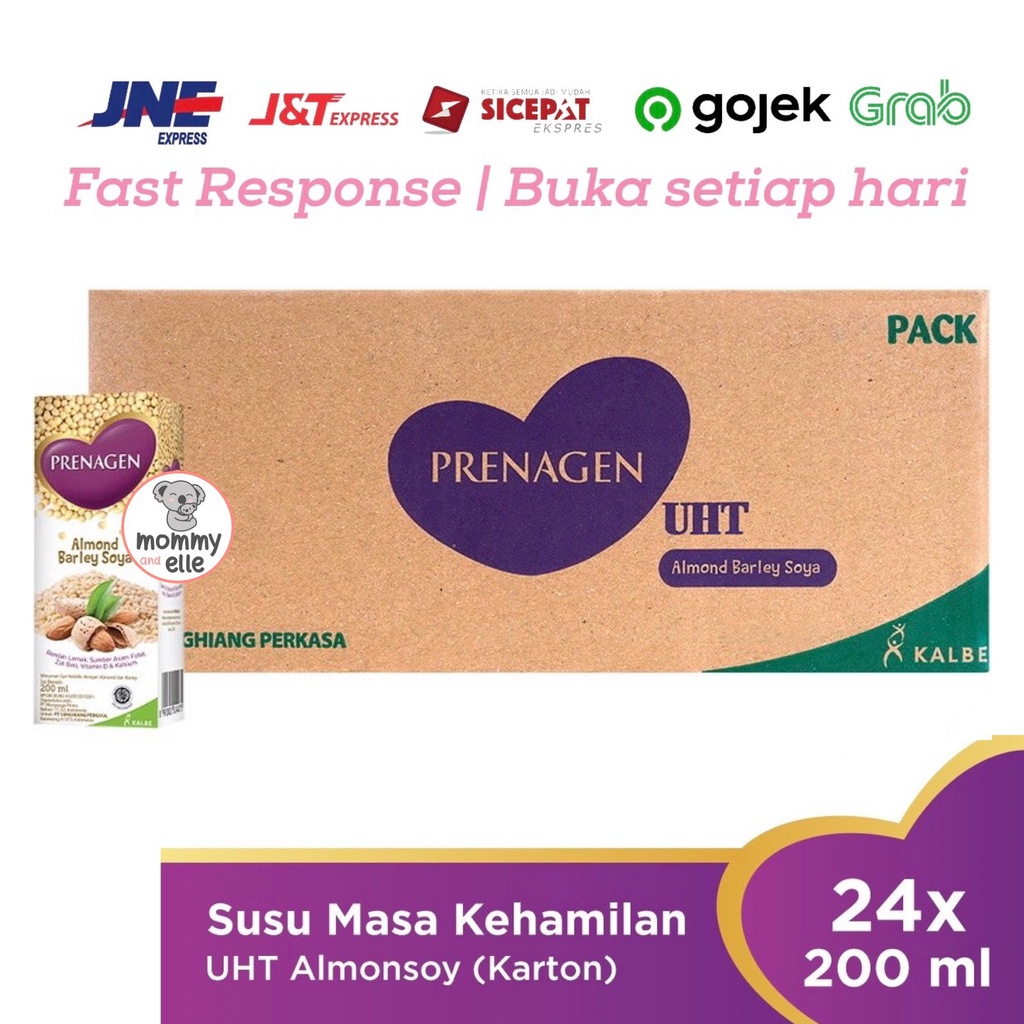 Prenagen Mommy UHT Almond Barley Soya 1 karton (susu cair ibu hamil)