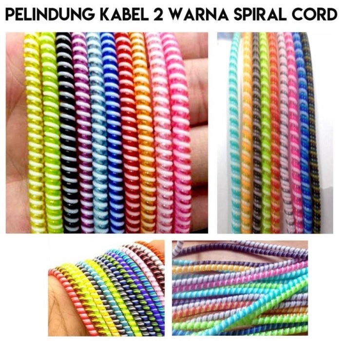 Pelindung Kabel Data 2 Warna Cord Protector Cable Charger Handsfree