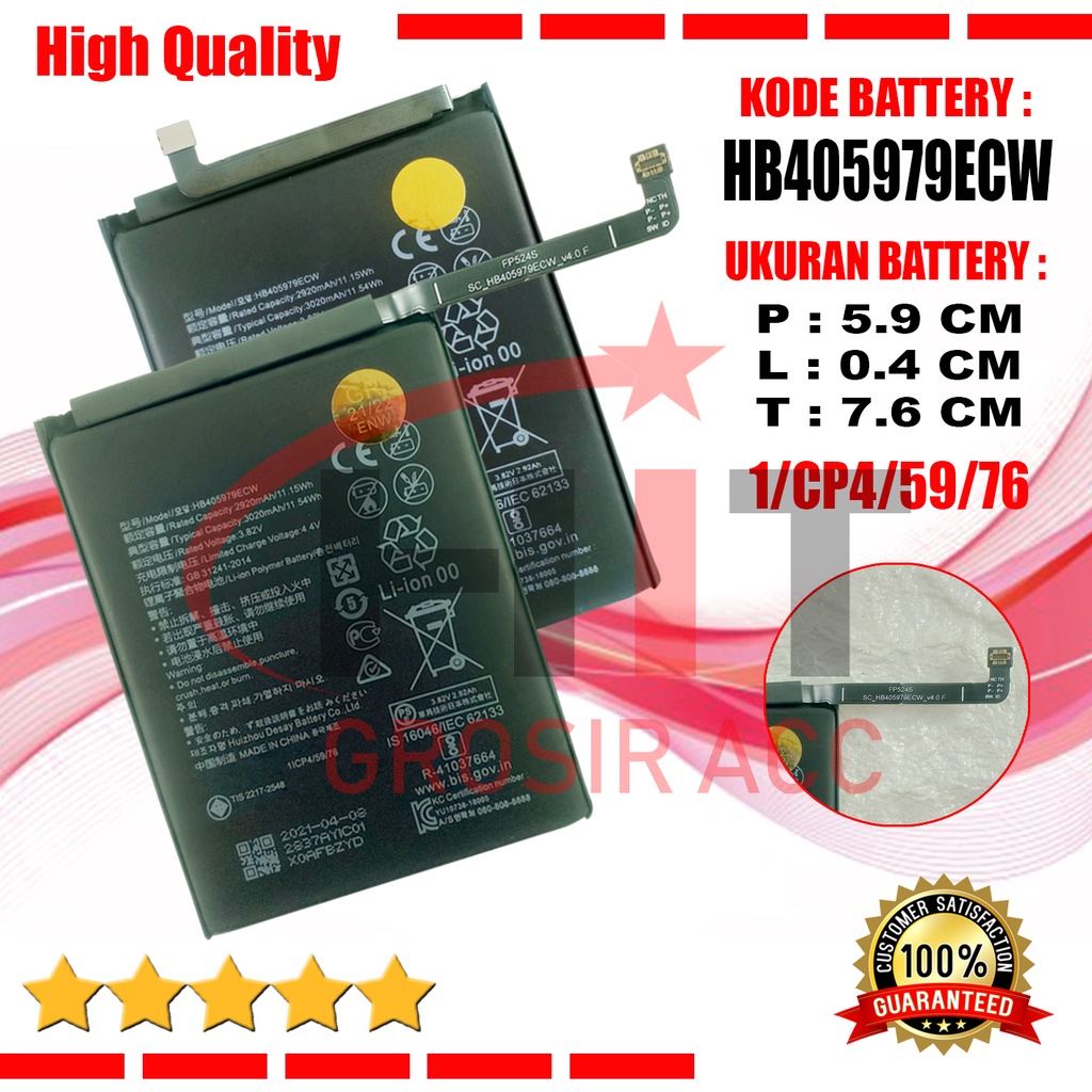 Baterai Battery Original HB405979ECW Huawei Honor Magic NTS AL00 &amp; Nova CAZ AL10 &amp; CAZ TL00 &amp; CAN L11